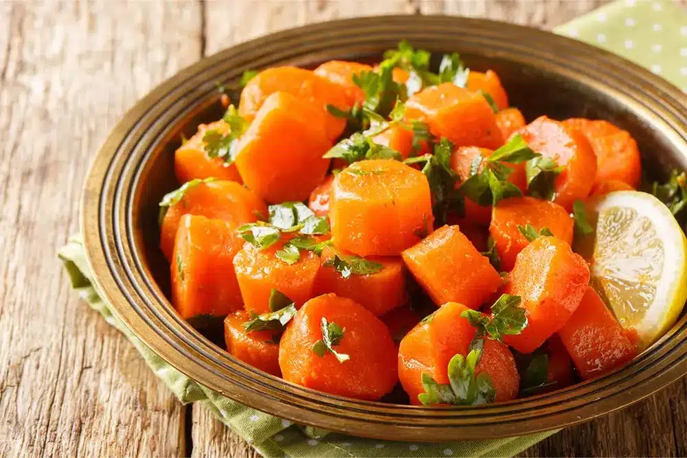 Spicy Carrot Harissa & Preserved Lemon Salad