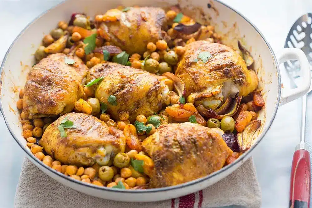 Moroccan Chicken Tagine Chickpeas & Olives